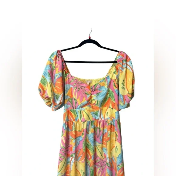 Skies Are Blue Multicolor Floral Maxi Dress - Picture 6 of 10